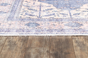 Momeni Helena HEL-7 Machine Made Traditional Medallion Indoor Area Rug Denim 8' x 10' HELENHEL-7DNM80A0