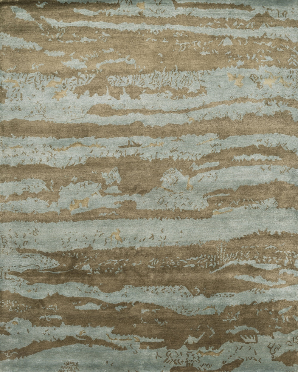 Loloi Hermitage HE-12 75% Wool, 20% Viscose, 5% Silk Hand Knotted Transitional Rug HERMHE-12AQLT2030