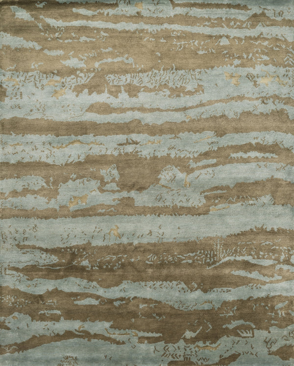 Loloi Hermitage HE-12 75% Wool, 20% Viscose, 5% Silk Hand Knotted Transitional Rug HERMHE-12AQLT2030