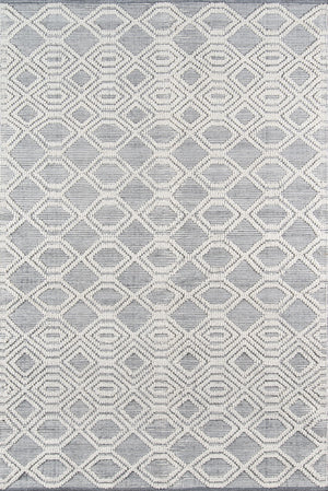 Momeni Hermosa HRM-1 Hand Woven Contemporary Geometric Indoor Area Rug Grey 8'9" x 11'9" HERMOHRM-1GRY89B9