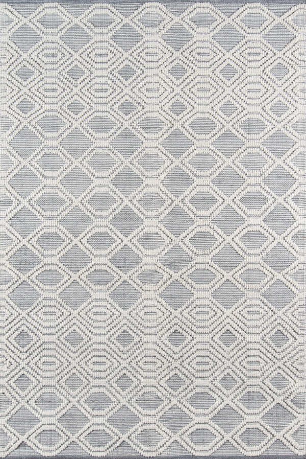 Momeni Hermosa HRM-1 Hand Woven Contemporary Geometric Indoor Area Rug Grey 8'9" x 11'9" HERMOHRM-1GRY89B9
