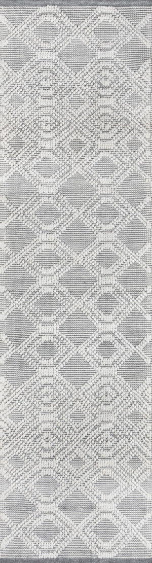 Momeni Hermosa HRM-1 Hand Woven Contemporary Geometric Indoor Area Rug Grey 8'9" x 11'9" HERMOHRM-1GRY89B9