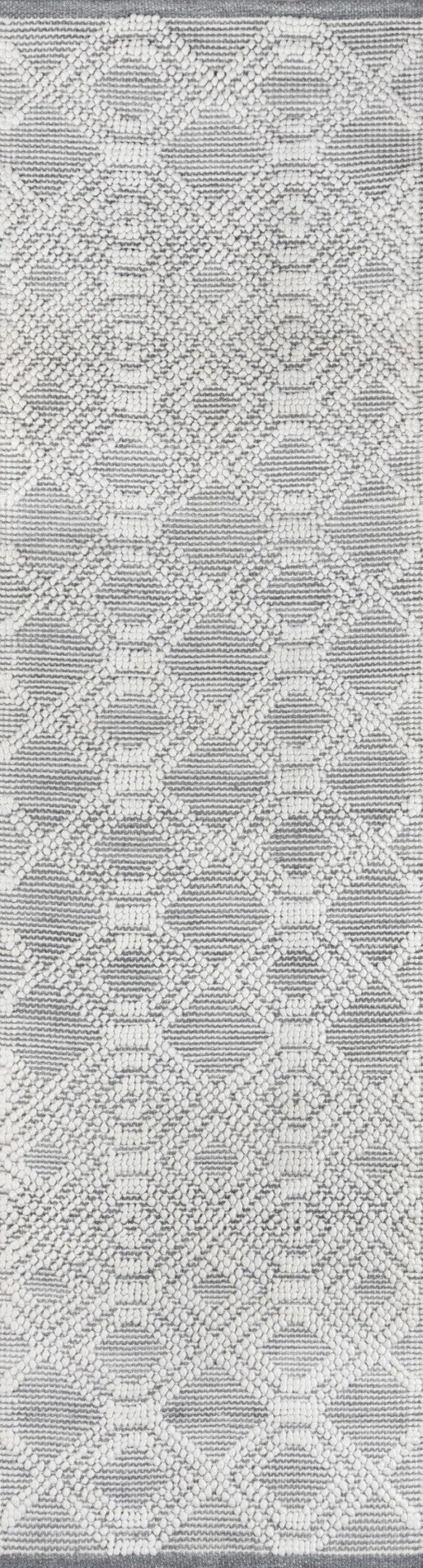 Momeni Hermosa HRM-1 Hand Woven Contemporary Geometric Indoor Area Rug Grey 8'9" x 11'9" HERMOHRM-1GRY89B9