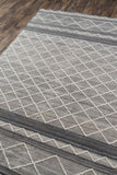 Momeni Hermosa HRM-2 Hand Woven Contemporary Geometric Indoor Area Rug Grey 8'9" x 11'9" HERMOHRM-2GRY89B9