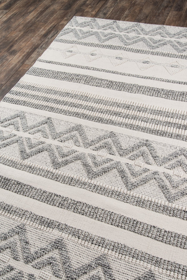 Momeni Hermosa HRM-3 Hand Woven Contemporary Geometric Indoor Area Rug Ivory 8'9" x 11'9" HERMOHRM-3IVY89B9