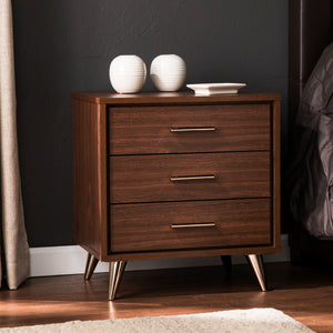Sei Furniture Oren Modern Bedside Table W Drawers Hf6843