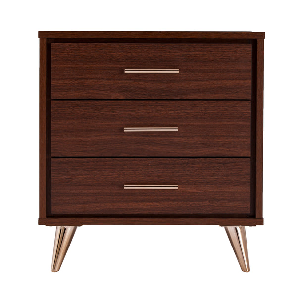Sei Furniture Oren Modern Bedside Table W Drawers Hf6843