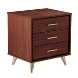 Sei Furniture Oren Modern Bedside Table W Drawers Hf6843