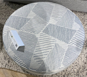 Fusion 140 Transitional Cocktail Ottoman 140 Palisoul Batik 39" Round Cocktail Ottoman