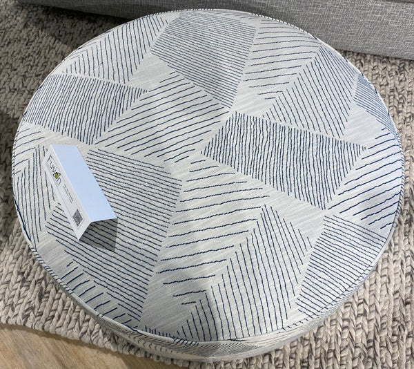Fusion 140 Transitional Cocktail Ottoman 140 Palisoul Batik 39" Round Cocktail Ottoman
