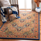 Heritage 277 Traditional Hand Tufted 100% Fine Indian Wool Pile Rug Blue / Red