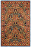 Heritage 277 Traditional Hand Tufted 100% Fine Indian Wool Pile Rug Blue / Red