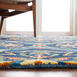 Heritage 475 Hand Tufted 80% Wool, 20% Cotton  Rug Navy / Yellow 80% Wool, 20% Cotton HG475N-5