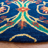 Heritage 475 Hand Tufted 80% Wool, 20% Cotton  Rug Navy / Yellow 80% Wool, 20% Cotton HG475N-6R