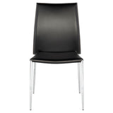 Eisner Black Leather Dining Chair
