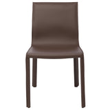 Colter Mink Leather Dining Chair