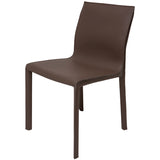 Colter Mink Leather Dining Chair