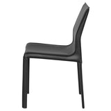 Colter Black Leather Dining Chair
