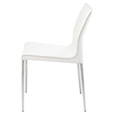 Colter White Leather Dining Chair