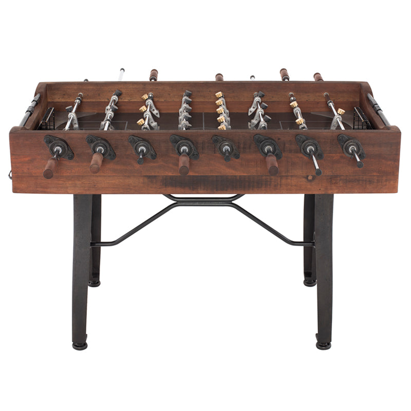 Foosball Burnt Umber Wood Gaming Table