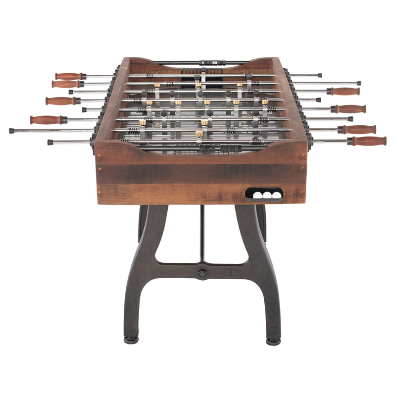 Foosball Burnt Umber Wood Gaming Table