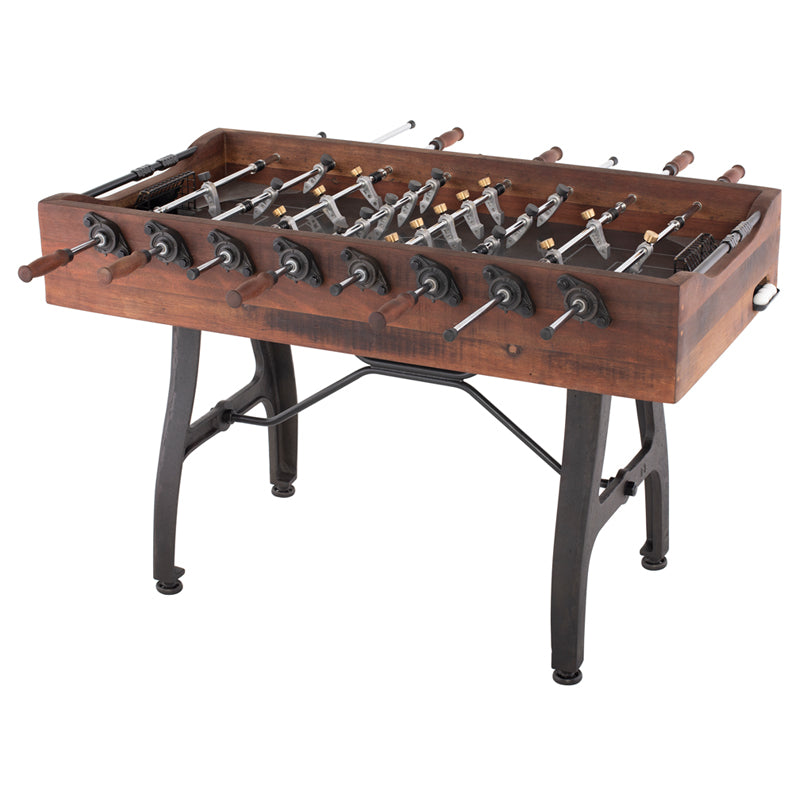 Foosball Burnt Umber Wood Gaming Table