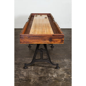 Shuffleboard Burnt Umber Wood Gaming Table