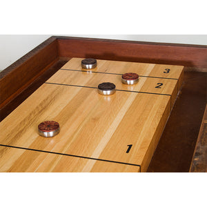 Shuffleboard Burnt Umber Wood Gaming Table