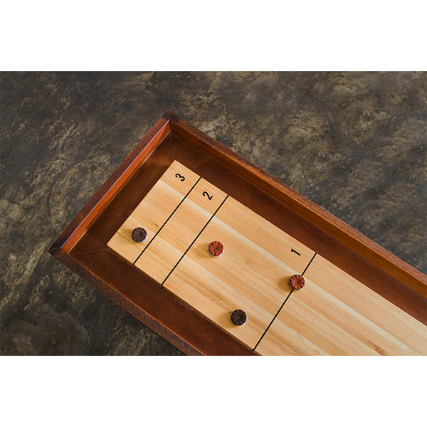Shuffleboard Burnt Umber Wood Gaming Table