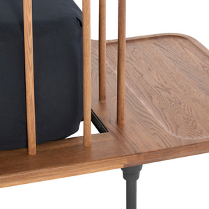 Distrikt Bed Hard Fumed Wood Queen Bed