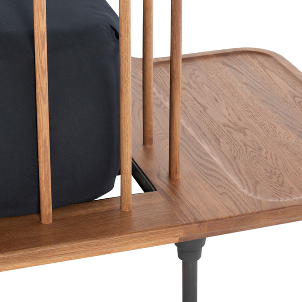 Distrikt Bed Hard Fumed Wood Queen Bed