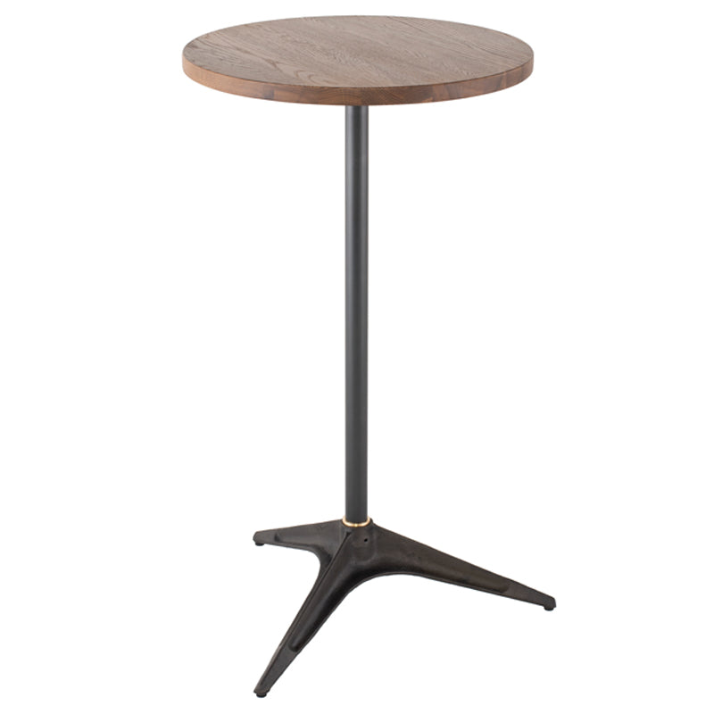 Compass Smoked Wood Bar Table