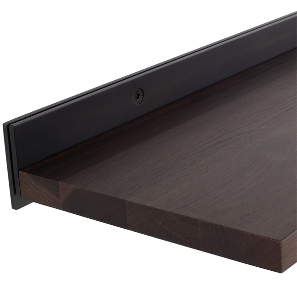 Drift Smoked Wood Display Shelving