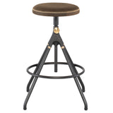 Akron Jin Green Leather Counter Stool