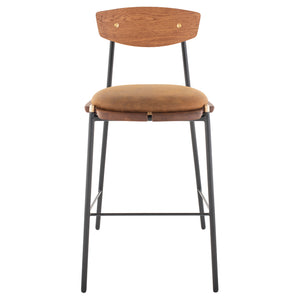 Kink Hard Fumed Wood Bar Stool