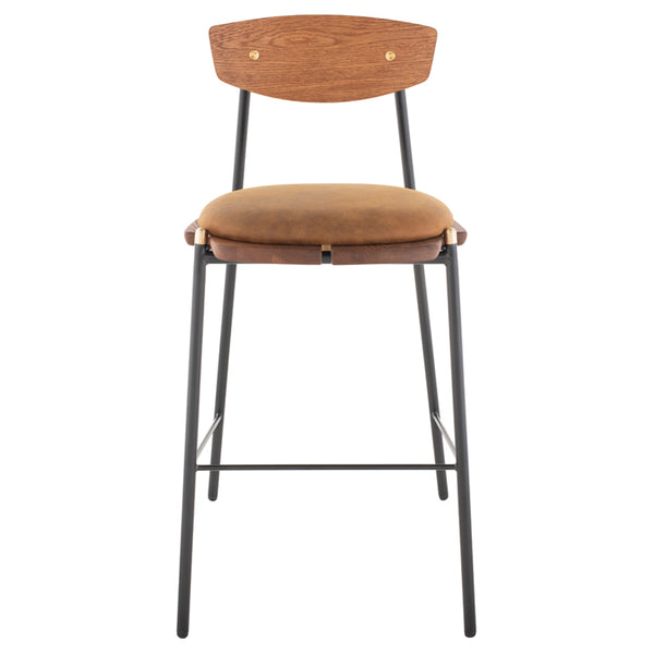 Kink Hard Fumed Wood Bar Stool