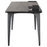 Salk Black Wood Desk Table