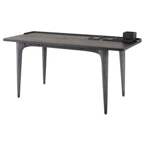 Salk Black Wood Desk Table
