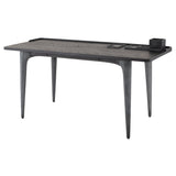 Salk Black Wood Desk Table
