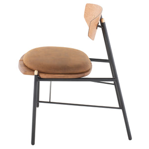 Kink Hard Fumed Wood Dining Chair