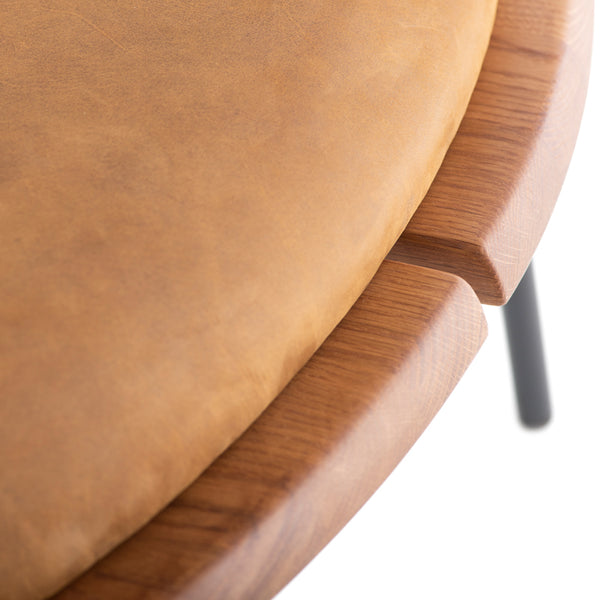 Kink Hard Fumed Wood Occasional Chair