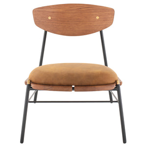 Kink Hard Fumed Wood Occasional Chair