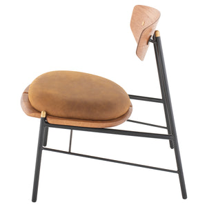 Kink Hard Fumed Wood Occasional Chair