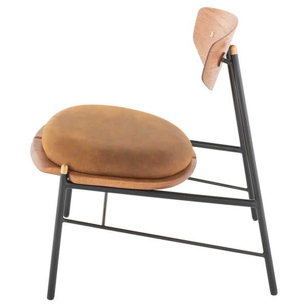 Kink Hard Fumed Wood Occasional Chair