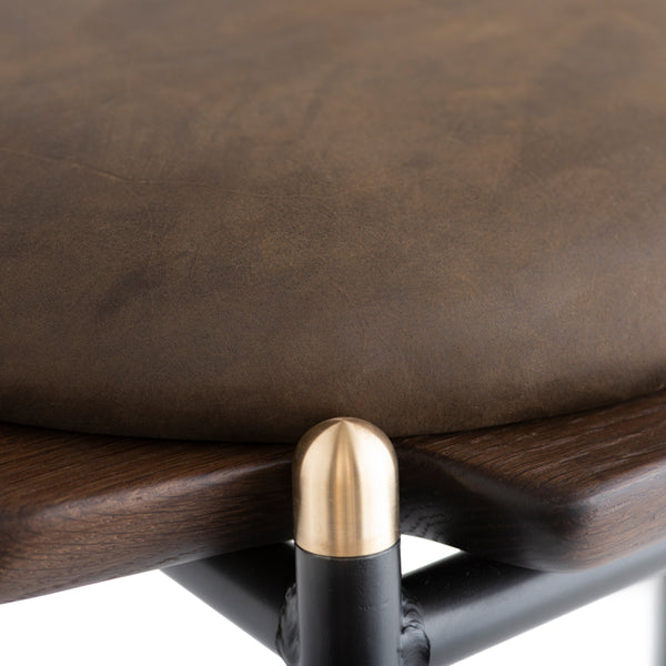 Kink Smoked Wood Bar Stool