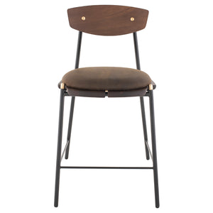 Kink Smoked Wood Bar Stool