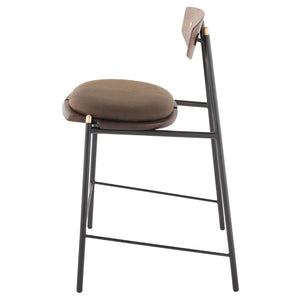 Kink Smoked Wood Bar Stool