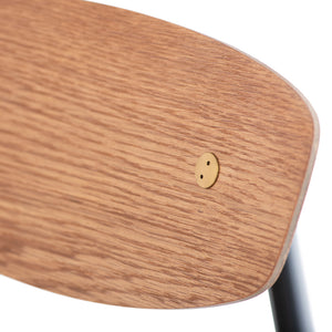 Kink Hard Fumed Wood Counter Stool