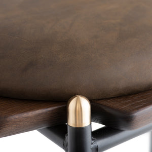 Kink Smoked Wood Counter Stool