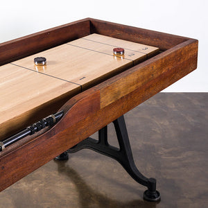 Shuffleboard Burnt Umber Wood Gaming Table